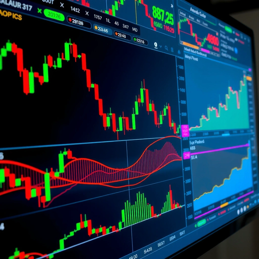 Gráficos de trading avanzados con análisis técnico